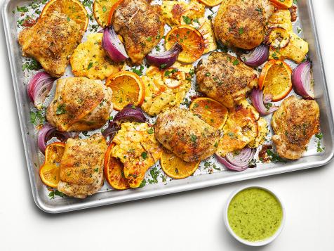 Sheet Pan Mojo Chicken and Plantains