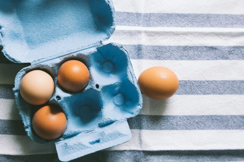 “Eggs are a nutrient dense powerhouse that can easily fit in a small fridge or cooler to provide a tasty snack or full meal,” explains Elizabeth Shaw, MS RDN CPT, Author of <a target="_blank" href="https://shawsimpleswaps.com/books/">Instant Pot Cookbook For Dummies and Air Fryer Cookbook For Dummies</a>. Shaw recommends scrambling them on your RV stove or over the open flames on a campfire for a quick breakfast option to fold into a tortilla. You can also hard boil in water for a simple snack or sandwich. Plus, you can pick them up too at nearly any gas station or mini mart! 
