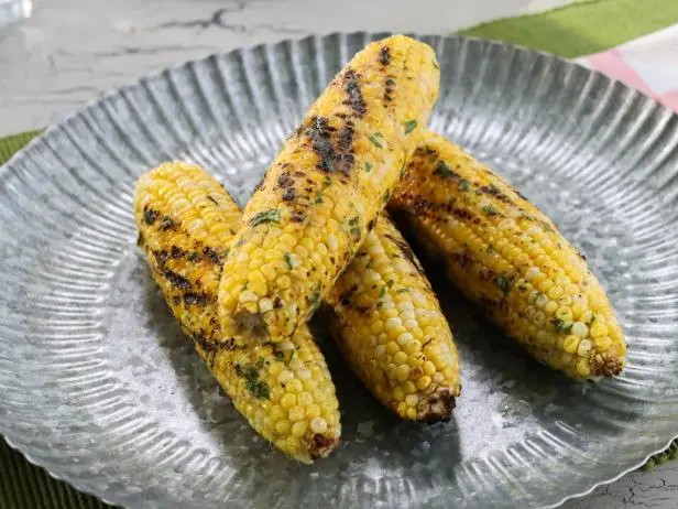 Sweet and Savory Grilled Corn Recipe | Kardea Brown | Food Network