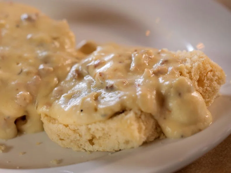 biscuits and gravy from Grampa’s Bakery & Restaurant