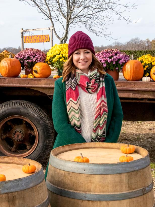 Host, Alyson Hannigan, posing for portrait, as seen on Outrageous Pumpkins Season 1.