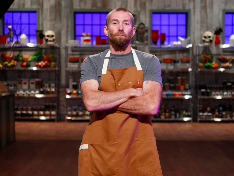 Contestant Edward Cunningham, as seen on Halloween Baking Championship, Season 6.