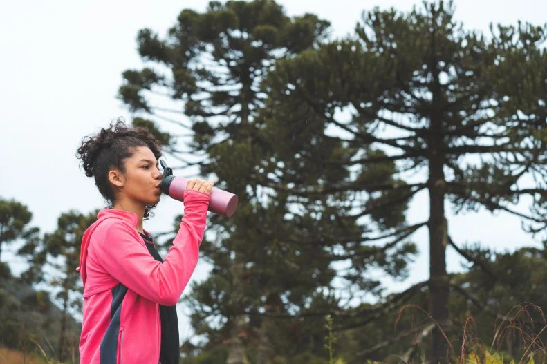 Before leaving for your campsite, do some research to determine where safe drinking water is available. It’s not a good idea to depend on fresh water from a lake or stream for drinking, no matter how clean you think it is. Some harmful microorganisms live in remote mountain lakes and streams. Your best set it to bring bottled or tap water for drinking. Start with a full bottle and refill your supply from tested public systems when possible. If there is no other source than streams, lakes, and springs, be sure to boil the water or use water purification tablets, which can be found at a camping supply store. 