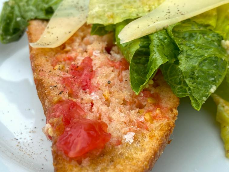 Tomato Garlic Bread Recipe Michael Symon Food Network