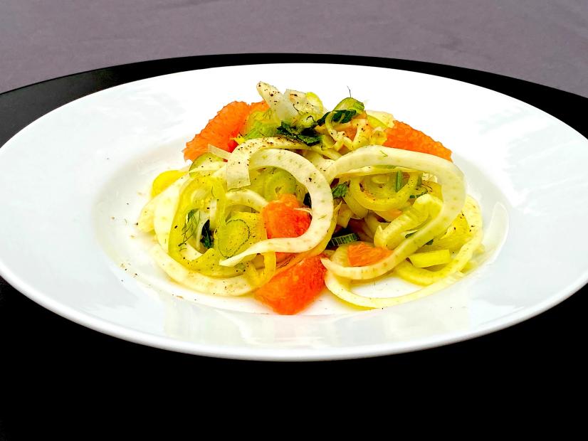 Fennel Salad with Citrus, as seen on Symon's Dinners Cooking In, Season 1.
