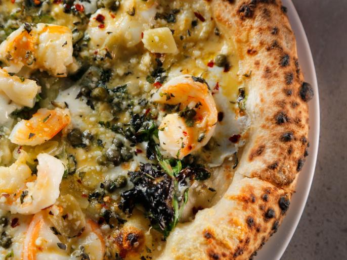 Shrimp Pizza Recipe | Food Network