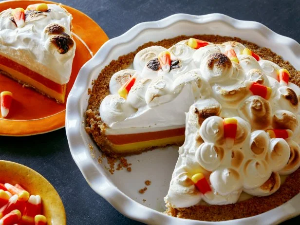 Layered Candy Corn Pie