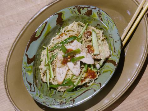 Cold Sesame Noodles with Smoked Chicken