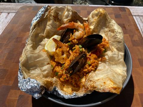 Sunny's Easy Mussels and Shrimp Paella Pouches