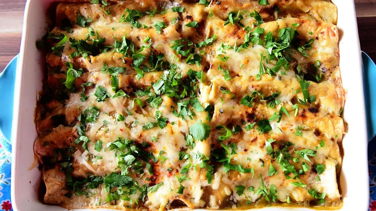 Squash and Bean Enchiladas