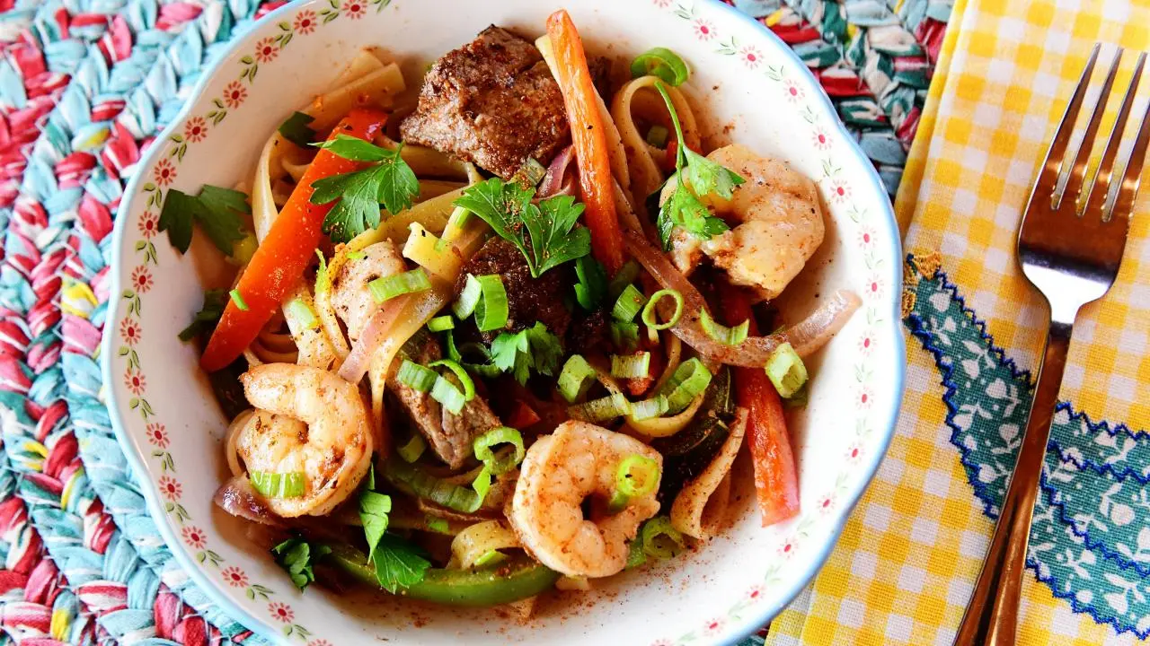 Cajun Surf and Turf Pasta