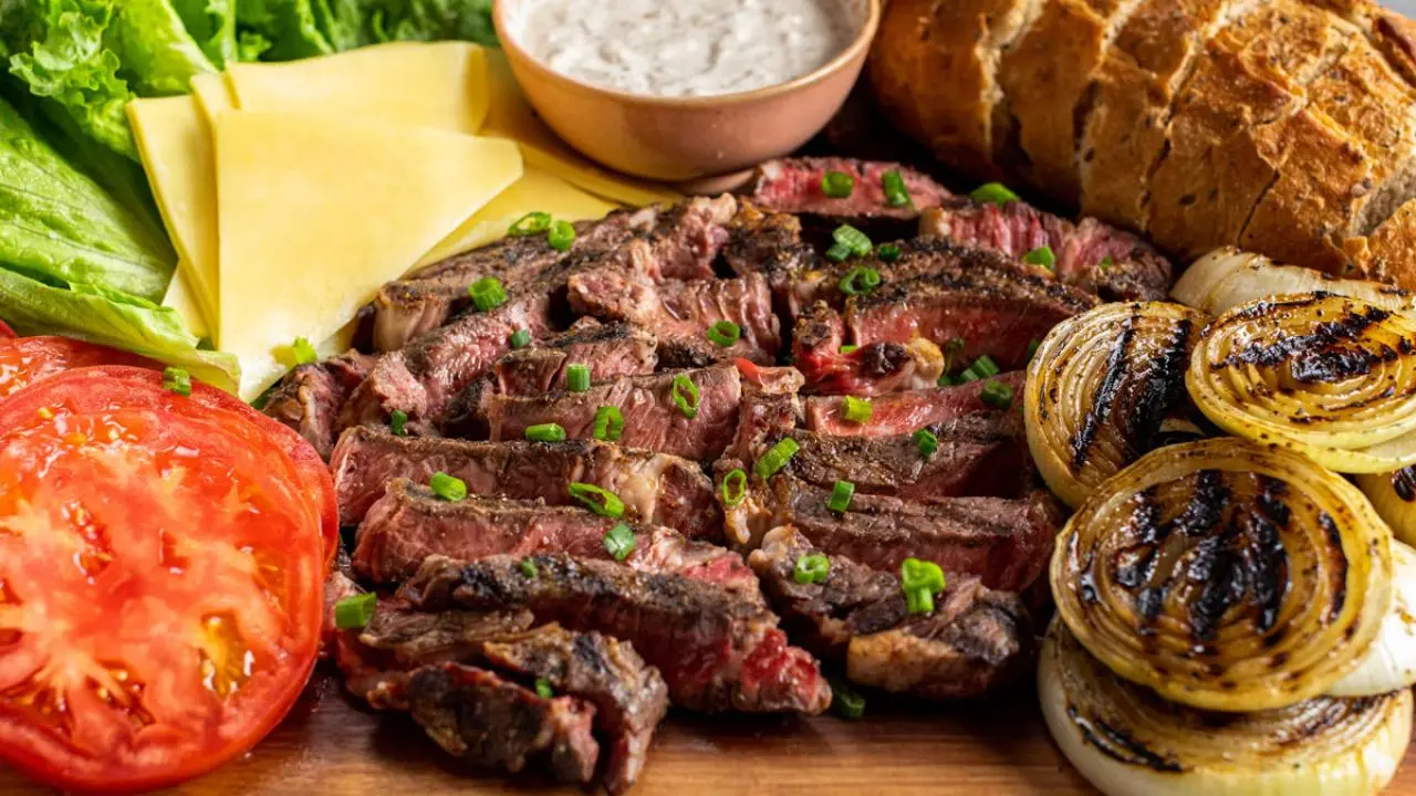 Steak Sandwich Salad Board