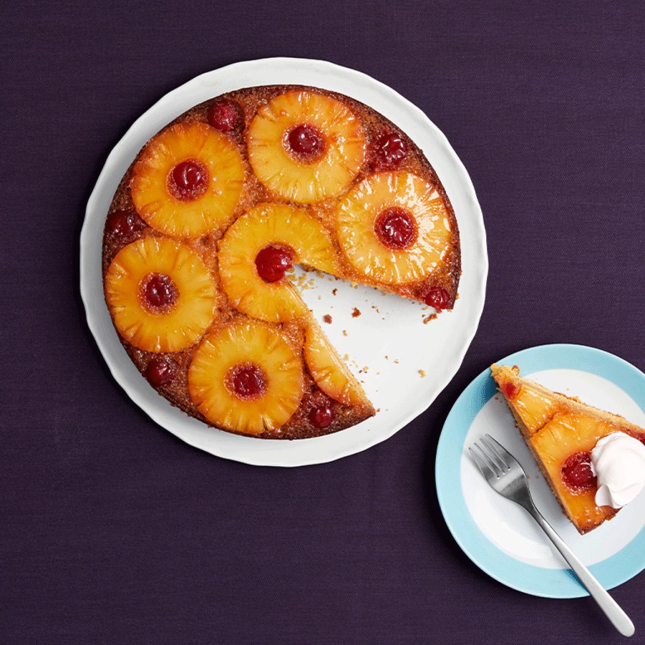 Grilled Pineapple Upside Down Cakes - One Hot Oven