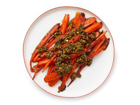 Roasted Carrots with Pistachio Relish