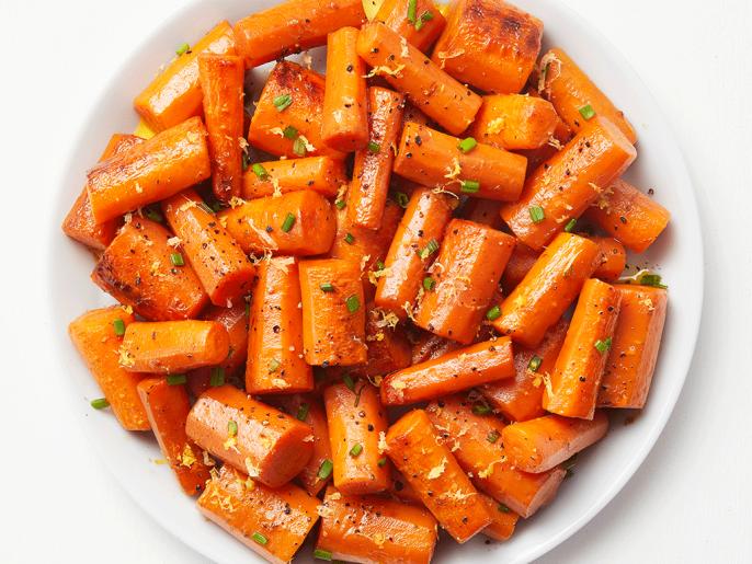 Steamed Carrots with Lemon-Soy Butter Recipe | Food Network Kitchen ...
