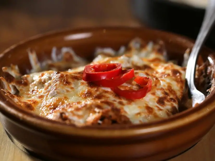 Chorizo Fundito as Served at Momocho in Cleveland, Ohio, as seen on DDD Nation, special.