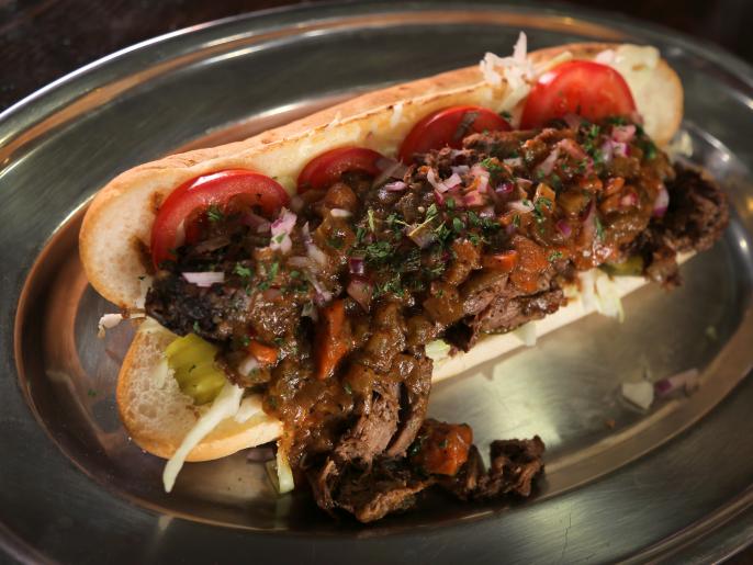 Little Jewel "Irish Channel" Roast Beef Po'Boy with Debris Gravy Recipe Food Network