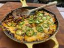 Sunny Anderson makes her Tex-Mex Chili Mac Skillet, as seen on The Kitchen, season 26.