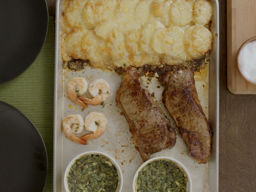 Steakhouse Sheet Pan Dinner for Two Recipe Food Network