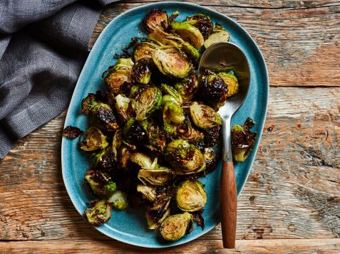 Crispy Bacon Fat Brussels Sprouts