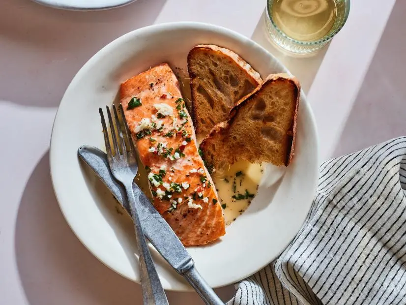 Creamy Cashew Butter, Lemon, Garlic, Dijon Mustard, Hot Sauce. Description Field: Food Network Kitchen’s 5 Ingredient Cashew Cream Sauce.