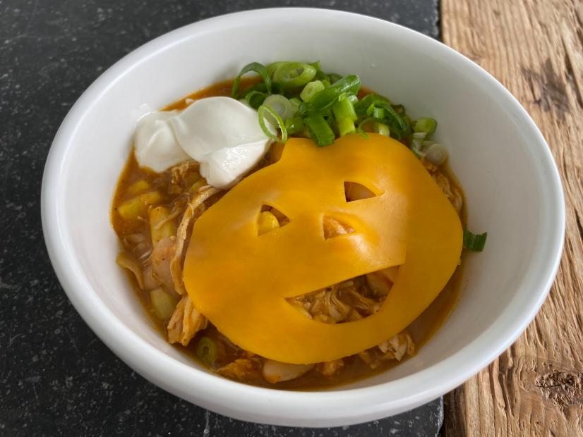 Katie Lee makes Pumpkin Chili, as seen on Food Network's The Kitchen