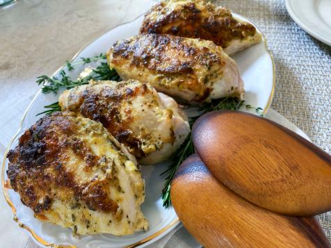 Roasted Chicken with Salad and Dijon Vinaigrette