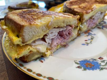 Alex Guarnaschelli makes Monte Cristo Breakfast Sandwich, as seen on Food Network's The Kitchen