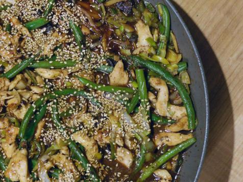 Chicken with Green Beans in Black Bean Sauce