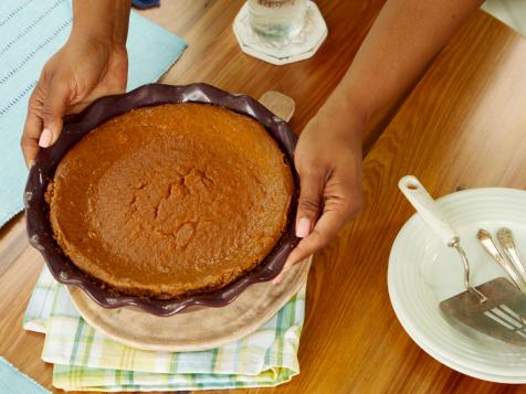 Sweet Potato Cheesecake with Gingersnap Crust