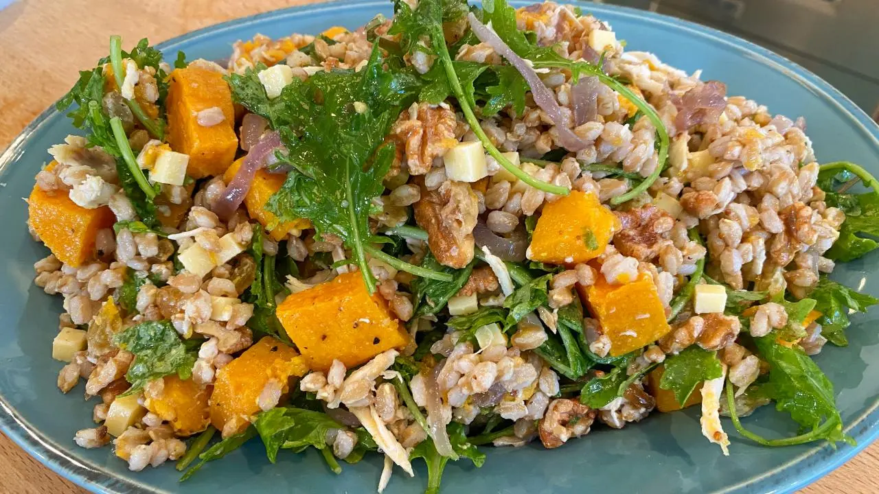 Butternut Squash, Kale and Farro Salad