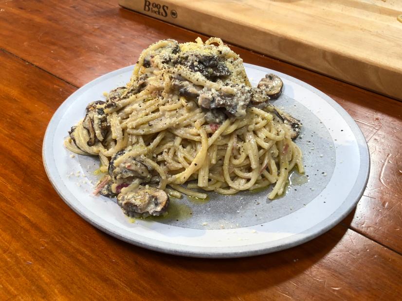Chef Claire Robinson's Creamy Shroom Pasta. , as seen on Food Network Kitchen