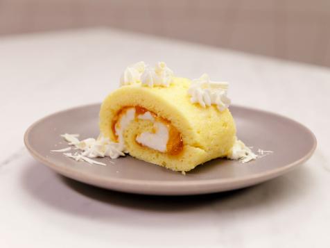 Apricot Jelly Roll with White Chocolate