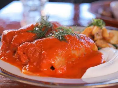 The Golabki as Served at Mom Mom's in Philadelphia, Pennsylvania as seen on Food Network's Diners, Drive-Ins and Dives episode DV3401H.