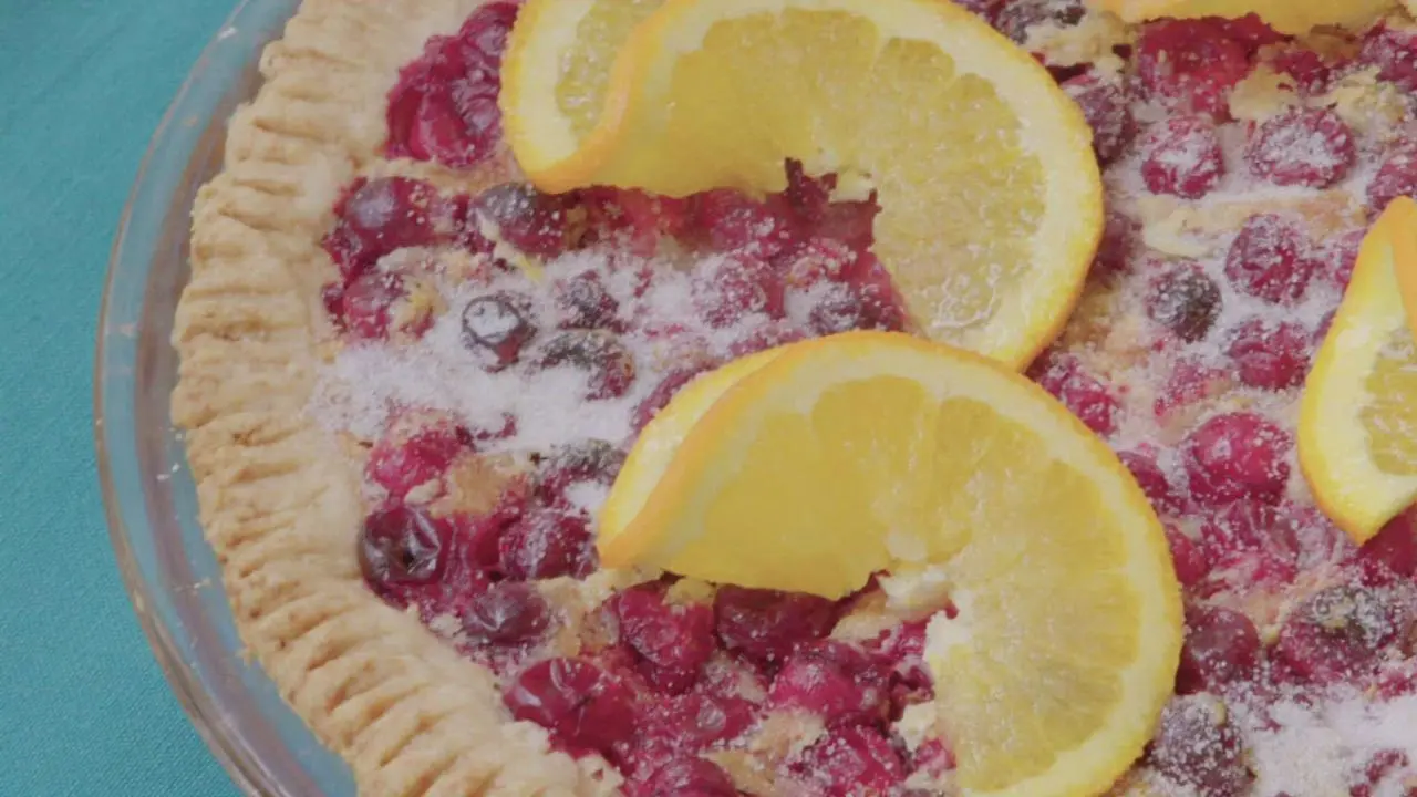 Cranberry Custard Pie