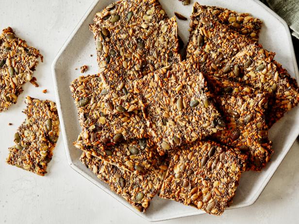 Healthy Seed and Oat Crackers