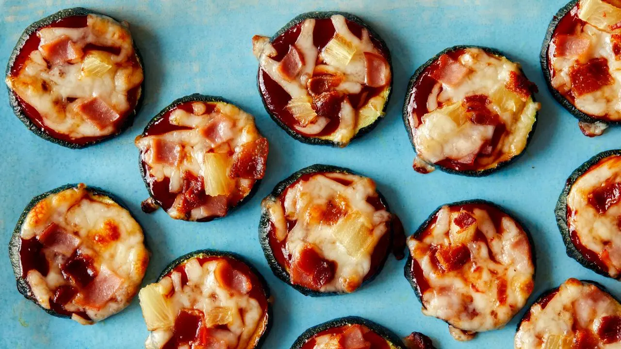 Toaster Oven Zucchini Pizza Bites