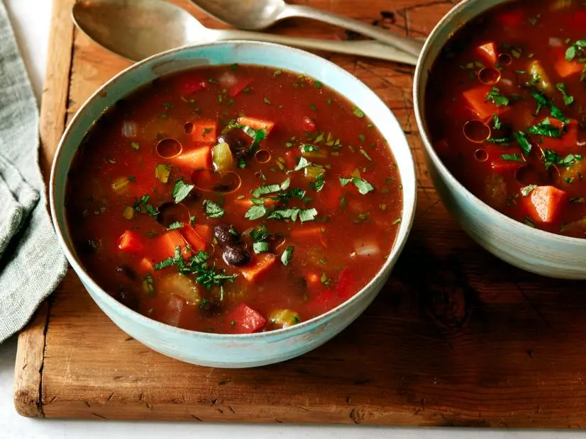 Vegan Black Bean and Sweet Potato Soup