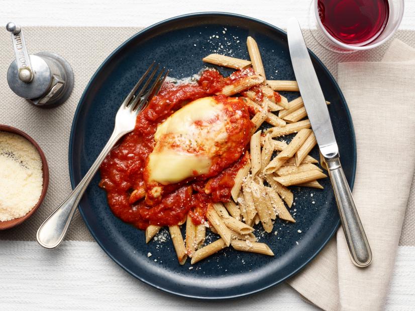 Food Network Kitchen’s Healthy Instant Pot Chicken Parmesan, as seen on Food Network.