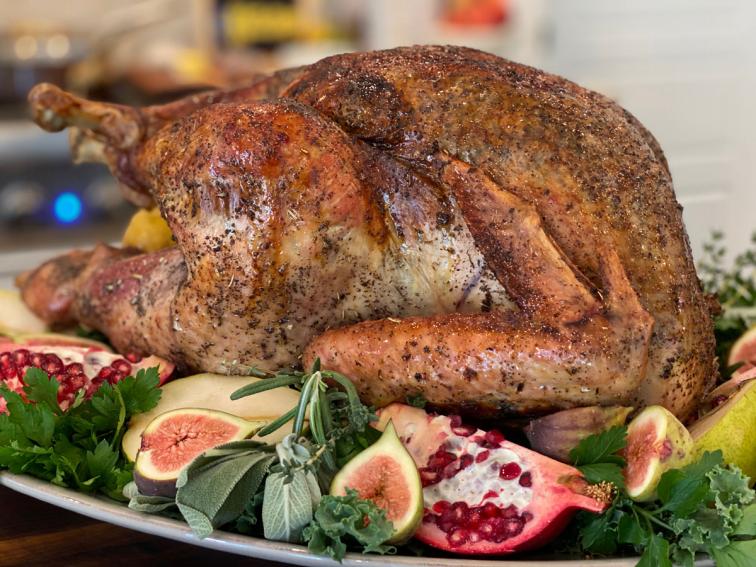 Sumac Dry Brined Roast Turkey Recipe Geoffrey Zakarian Food Network