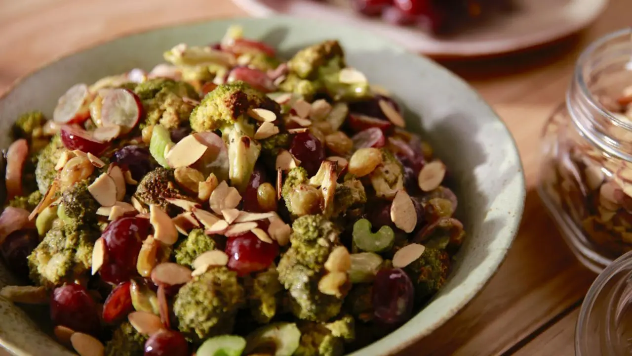 Roasted Broccoli and Grape Salad