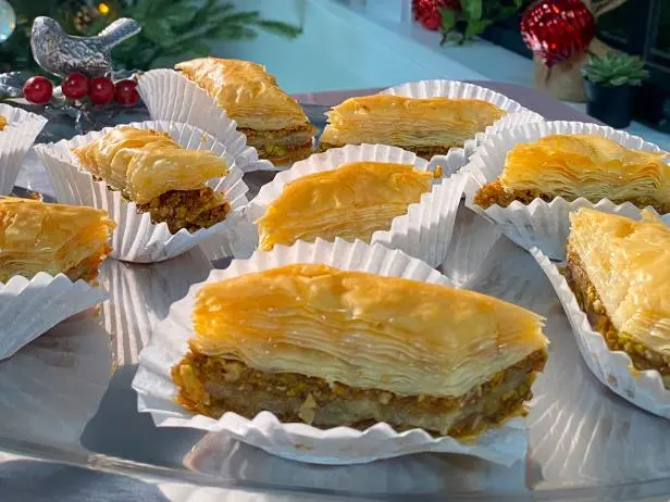 Mom S Baklava Recipe Michael Symon Food Network