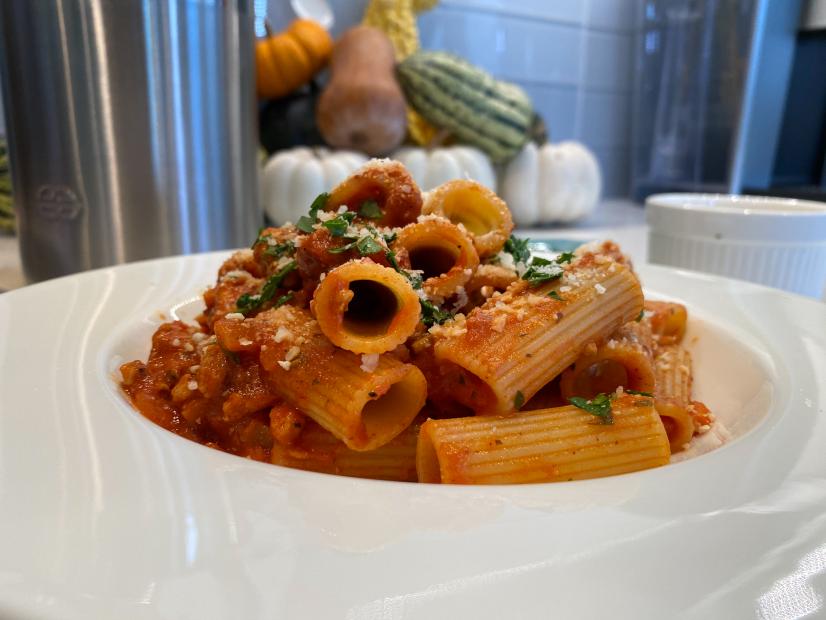 Katie Lee makes Chicken Bolognese, as seen on Food Network's The Kitchen