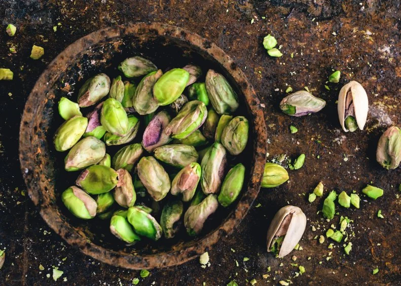 <a target="_blank" href="https://www.ncbi.nlm.nih.gov/pmc/articles/PMC3862178/">A study</a> published in Hypertension looked at how pistachios influenced blood pressure in people with high blood fat (triglyceride) levels. Study participants were given a standard American diet for two weeks and then put on a diet where they ate 1 or 2 servings of pistachios a day. Participants in both diets saw a reduction in blood pressure, however those who included 1 serving of pistachios per day had a lower reduction. Certainly more research is needed, but adding 1 serving of pistachios to your well-balanced diet may be a good idea.