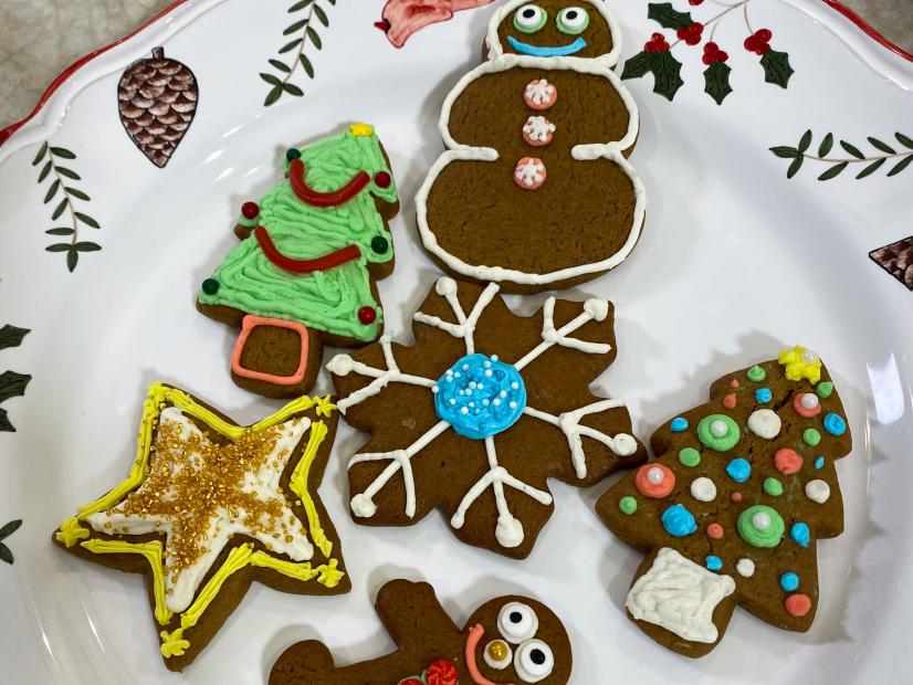 Beauty of Gingerbread Cookies, as seen on Food Network's Feasting With The Stars.