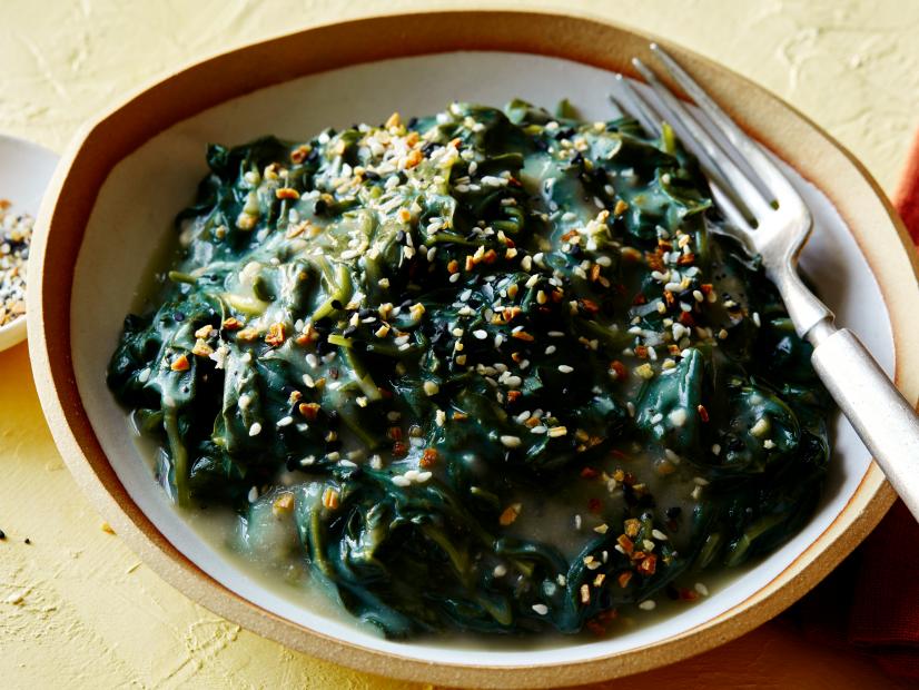 Everything Bagel "Creamed" Spinach