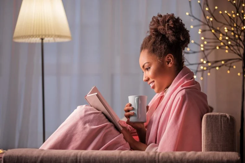 Stress and sleep don’t mix, <a target="_blank" href="https://fadfreenutrition.nutricionalgrano.com/">Melissa Nieves, LND, RD, MPH</a> gets cozy with warm spices. 
My favorite way to de-stress before bed is with a warm mug of turmeric coconut milk. The aromatic spices and warmth of the beverage are very soothing and help me relax before bed. 