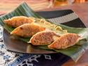 Special guest Ming Tsai's dish, Cheese Steak Pot Stickers, as seen on Guy's Ranch Kitchen, Season 4.