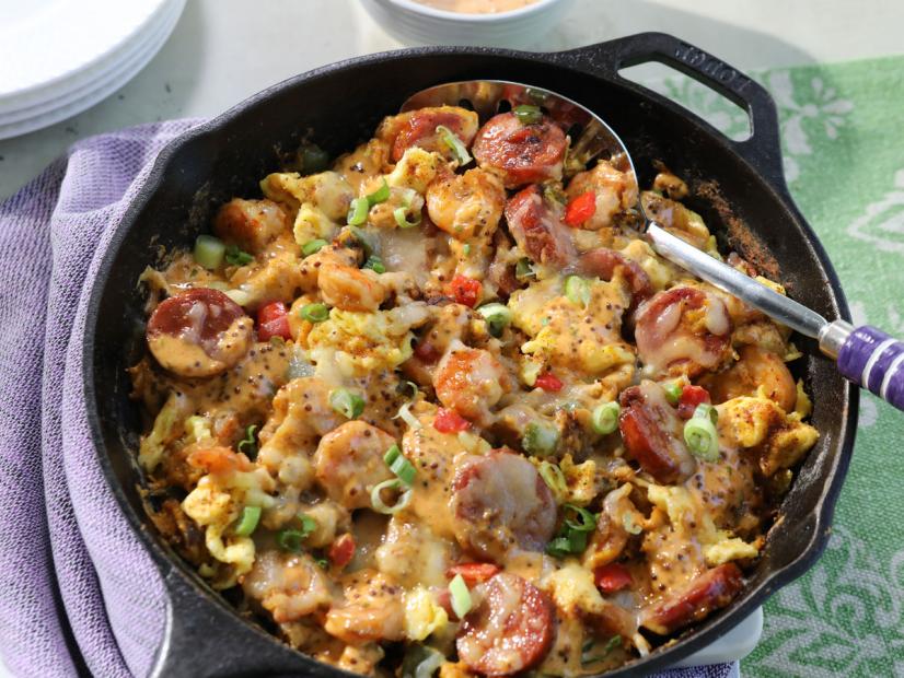 Cheesy Creole Breakfast Skillet Recipe Kardea Brown Food Network
