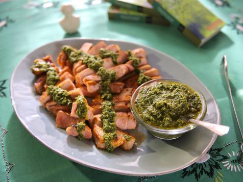 Skillet Pork Chops with Salsa Verde